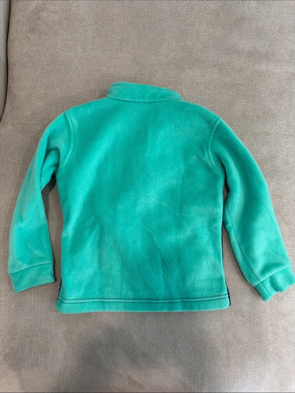 Columbia Mint and Navy Colorblock Fleece Jacket
